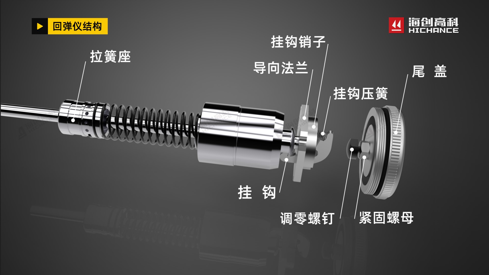 HT-225A混凝土回弹仪视频说明书—回弹仪的结构